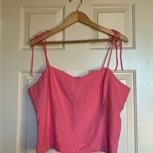 Old Navy Vibrant Pink Camisole with Adjustable Straps